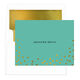 Confetti Gold Foil Dots Folded Note Cards with Lined Envelopes Image 1 of 7